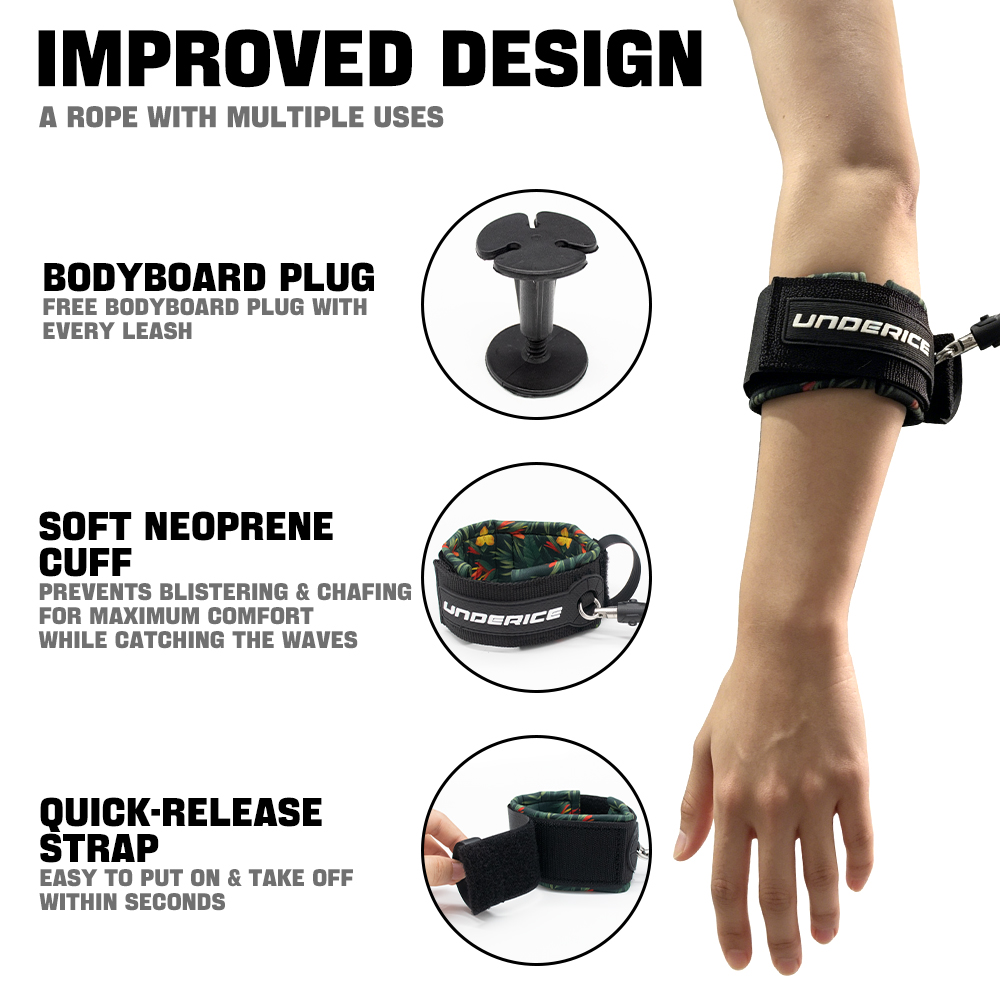 Correa de seguridad de TPU par - Surfboard Leash reseña y precio